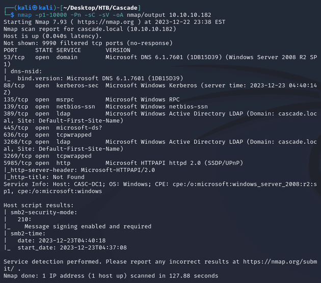 nmap scan