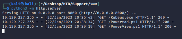 python server 200 response