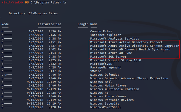 azure directories