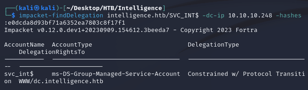 impacket-findDelegation